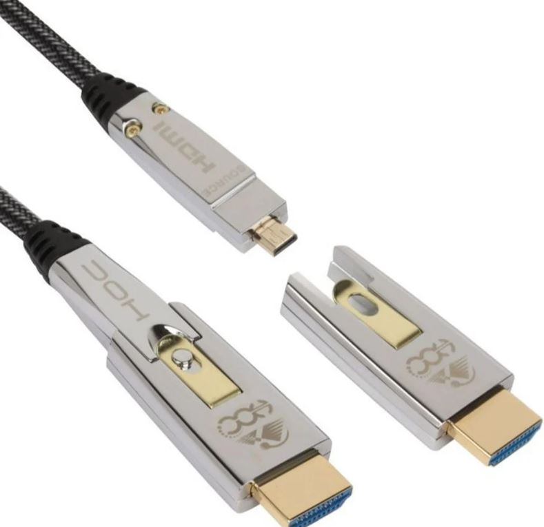 HOC AOC 8K HDMI Fiber Detachable 10M HH078KDF-10L